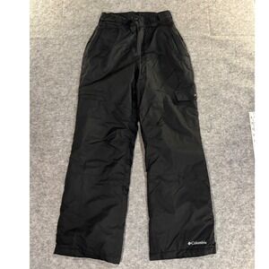 Columbia Snow Pants Black Insulated Ski Snowboard Cargo Pants Youth Small S